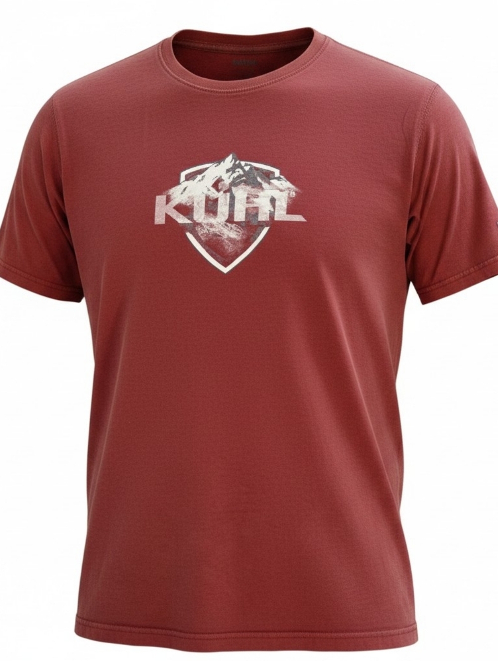 Kuhl Born in the Mountains Maroon Red Short Sleeve T-Shirt Size Large Activewear